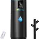 Large Humidifiers for Bedroom, 4.5 Gal Cool Mist Humidifier for Large Room Whole House with Remote Control, 800mL/h Output, 48H Runtime, Auto Humidistat, Wheels, Timer, Essential Oil Tray (black)