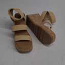 SM New York Wedge Heel Sandals Violet Tan 7.5