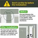 56" Extra Tall Baby Gate,Pressure Mount Clear Acrylic Cat Gate for Doorways,No Drilling Dog Gate Indoor,29.5-33.5" Wide Pet Safety Barrier for Hallway House-White S