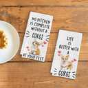Corgi Dog Kitchen Towels,Corgi Hand Towels,Corgi Waffle Weave Kitchen Dish Towels for Kitchen Bathroom,Corgi Tea Towel,Corgi Gifts for Corgi Lovers(1624 Set of 2)