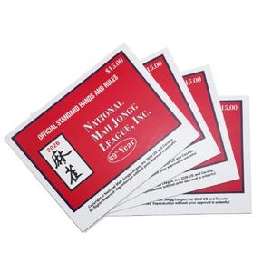 MJPHXMY 2026 Mahjong Cards, 4-Pack Large Print Mah Jong Cards Easy to Read,Tear-Resistant Quick Guide Cards for Game Night, Club Play, Travel and Seniors
