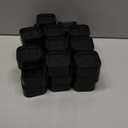 32 Pack Bed Risers, 1.38 Inch Stackable Furniture Risers Heavy Duty Bed Lifts Risers Blocks for Couch Table Desk Sofa Chair Legs Washing Machine Dorm Room Essentials (Black)