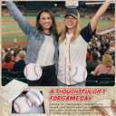 2 Pack Baseball Mom Gifts Purses Women Crossbody Bags Canvas Round Shoulder Adjustable Strap Baseball Essentials for Team Mom Birthday Gifts Mother Wife Sports Lovers Daily Use
