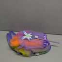 Girls Fairy Halloween Costume, Kids Light-up Tulle Skirt Butterfly Wings Fairy Stick Headband for Cosplay Party Favor, One Size, 4Pcs, Gradient Purple