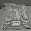 Molly Moon Quilted Tote Bag for Women, Quilted Gingham Floral Tote Bags with Zipper, Cute Bow Shoulder Bag Gifts for Sisters