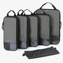 BAGSMART 8 Set  Set Compression Packing Cubes for Travel, Lightweight Luggage Organizer Bags, Durable Space Saver Bags Travel Essentials