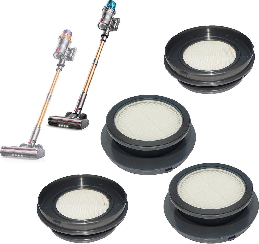4 Pack X7A/X7A Pro Hepa Replacement Filters Compatible with SunSare Cordless Vacuum Cleaner, Washable Hepa Filters Works with Fieety V7 Vacuum