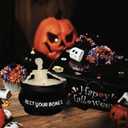 2 x Halloween Decorations Indoor, Halloween Skeleton Candle, Skull Candles Gothic Decoration for Home Bar Indoor Room Tables, Farmhouse Decoration Spooky Gifts for Women