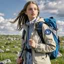 4 x Give A Stubborn Smile Wave Tactical Patch, Funny Penguin Hook and Loop Embroidered Patch, Cute Animal Morale Accessory for Jackets, Backpacks, Dog Harnesses, Army Vests, Bags and Hats