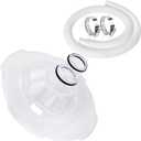 11095 Skimmer Intended with Hose for Intex 58947 Vacuum Cover, for Oil Skimmer Attachment, Transparent Plastic Cover to Cover or Connect & Pool Skimmer Hose for Above Ground Pool Skimmer Pump