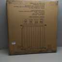 Extra Wide Baby Gate 85.8-104.5 Inch, Pressure Mounted No Drilling, for Stairs & Doorways, Metal White Indoor Safety Gate for Kids and Dogs