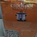 Crock-Pot 3-Quart Manual Slow Cooker, Serves 3+ People, Great for Small Meals, Dips, & Sides; Removable Stoneware is Oven & Dishwasher-Safe, Stainless Steel