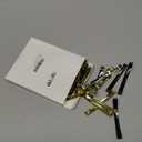 Hotop 30 Pieces Open Center Metal Barrettes Anti-slip Metal Hair Clip for Women, Assorted Colors(Slide Barrette,Black, Silver, Gold)