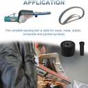 2 x 2 Pack 3037PAS Pneumatic Belt Sander Bearing Fits for Astro Pneumatic Tool Pulley Assembly with 1/2" x 18" 30 PCS Sanding Belts for Belt Sander Knife Sharpening Woodworking Metal Polishing