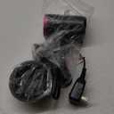 Ionic Hair Dryer with Diffuser, Powerful 1800W Blow Dryer for Women & Men, Fast-Drying Hair Dryer with Nozzle for Home, Salon, Travel (Dark Gray)