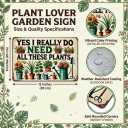 Bestylez Garden Gifts I Really Need All These Plants Vintage Gardening Signs for Home Garden Greenhouse Living Room Bedroom Yard Outdoor Decor 8X12 Inch (3362)