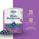 Augason Farms Freeze-Dried Whole Blueberries Emergency Food Supply, 26 Servings, 30 Year Shelf Life, Great for Cooking, Baking, and Snacks - Dehydrated Meals, Survival Food Camping Essentials Can (EXP 06/18/26)