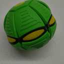 UFO Magic Balls, Pet Toy Flying Saucer Ball, Creative Doggy Disc Ball Stomp, Portable Decompression Flying Flat Throw Dog Balls Toy for Childrens Kids Small Dogs Outdoor Sports (Green)