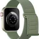 Lenrao Sport Loop Compatible with Apple Watch Bands for Men Women 44mm 45mm 46mm 49mm 42mm, Sof tNylon Wrist Straps for iWatch Bands for Series 11/10/9/8/7/6/5/4 Ultra SE 3/2/1 Cactus
