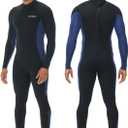 Men Wetsuit, 5/4mm Upgrade CR Neoprene Wetsuits for Men, Ideal Thermal Wet Suit in Cold Water, Back Zip for Surfing Snorkeling Diving Swimming (Medium)