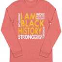 Black History Strong African American I Am Black History Long Sleeve T-Shirt, Pink