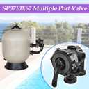 SP0710X62 Multiple Port Valve Compatible with Hayward S210S, S244S, & S310S Series Sand Filters for 1-1/2-Inch Control Valve AssemblyBlack