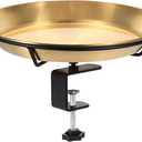 Deck Mounted Bird Bath Feeder Bowl Deck Mounted Bird Bath, Lightweight Bird Bath with Adjustable Sturdy Clips, Outdoor Bird Baths Bowl for Attracting Birds, Garden Yard Decor