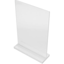 ARTIBETTER 6pcs Acrylic Table Sign Holders Double-sided Menu Display Stands Flyer Holder for Restaurant and Wedding