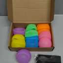 Reusable Water Bomb balloons, Summer Toy Water Toy for Boys and Girls, Pool Beach Toys for Kids ages 3-12, Outdoor Activities Water Games Toys Self Sealing Water Splash Ball for Fun(12Pack)
Pack of 12  Pink/Orange/Yellow/Green/Blue/ Purple/Turquoise