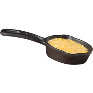TableCraft Products CW30122 Cast Iron Mini Round Skillet 3" Dia (6" with Handle) x 1" D, 1.25" Height, 4.125" Width, 6.875" Length, CW30122 (4 Inch | 90 ml)
