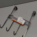 Spectrum Diversified Cambridge Over The Door 4 Hook Rack Ivory