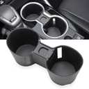 Auovo Cup Holder Insert Compatible with 2020-2026 Toyota Highlander Accessories Center Console Black Drink Bottle Coaster Silicone Interior