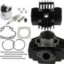 SCITOO Cylinder Piston Gasket Top End Rebuild Kit for Yamaha for PW50 Y-Zinger 1981-2009, 93310-210M0-00 4J2-11311-01-00 4J2-11311-00-00 4J2-11111-00-00 BP4-HS000-00-00 517-11181-01-00