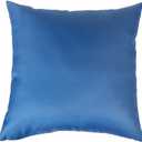 18" x 18" Throw Pillows, Outdoor Waterproof Pillows with Inserts, Square Decorative Pillows for Patio Furniture Garden Couch Sofa Home(Navy Blue, Set of 3)