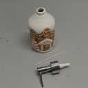 Potchen Gingerbread House Soap Dispenser Christmas Liquid Pump Ceramic Bath Accessories Bathroom Decor Holiday Collection Gingerbread House Shaped Festive Touch for Countertop