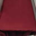 Mayfair Linen 100% Egyptian Cotton Queen Sheet Set  Luxury 1200 High Thread Count Egyptian Cotton Sheets Queen Size (4 PC, Burgundy), Silky Soft, Cooling, 17" Deep Pocket Sateen Weave Hotel Bedding