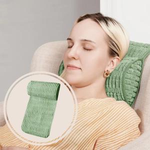 WdFour Headrest Pillow,Memory Pillow,Neck Pillow,Support Cushions for Back or Foot for Sofas, Recliners, Office Chairs, Massage Chairs.(Green, 13" Wx2.7 D)
