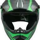 Adult 4 Wheeler Helmet, Motocross Helmet DOT/FMVSS-218 Certification Comfortable and Breathable Full Helmets for Locomotives Used in All Seasons, Large