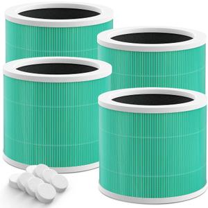 ZQA-2000B ZQA-2000C Replacement Filter Compatible with Cobectal ZQA-2000B and Oterbear ZQA-2000C Air Purifier, 3-in-1 H13 True HEPA Filter, 4 Pack
