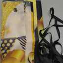 16th Happy Birthday Black Wall Banner, Foil (Black and Gold)