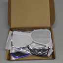 Jetec 8 Pieces Small Handheld Hand Mirrors 1X Compact Travel Makeup Mirror 3.15 x 7.09 in Mini Handheld Cosmetic Kid Mirror for Girl DIY Crafts Classroom Party Favors (Blue,Black,Red,White)