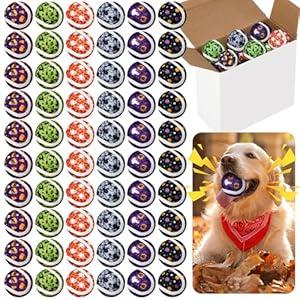 Sosation 6 Pack Christmas Squeaky Tennis Balls for Dogs, Dog Balls 2.0" Interactive Fetch Toy Non-Toxic Durable Outdoor Small Puppy Chew Toys for Teething Training Exercise Playing Throwing