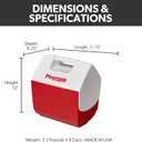 Igloo Classic Playmate Coolers | Insulated Hard Shell Cooler Chest, 7 Qt - 9 Can