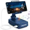 Joymate Gifts for Men Women, Bluetooth Speaker Phone Stand with Charging Function 360° Rotable Adjustable Cell Phone Holder HD Surround Sound for Desk Fits All Phones,Tablet (Blue)