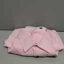 Alimens & Gentle Men's Dress Shirts Long Sleeve Wrinkle Free Stretch Business Casual Wedding Button Down Shirt (XX-Large, Pink)