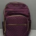 MOMUVO Diaper Bag Backpack, Quilted Baby Bag with Changing Pad & Stroller Straps & Pacifier Case, Large Travel Diaper Bags for Mom Dad (Purple)