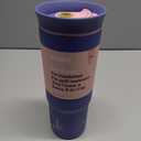 Owala Stainless Steel Triple Layer Insulated Travel Tumbler with Spill Resistant Lid and Straw, BPA Free, 24 oz, Grey/Purple (Bunny)