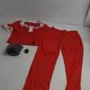 Women I'm 50 Costume Red Top T-shirt Pants Kick Outfit Lady Halloween Movie Show Cosplay Dress Up
Medium