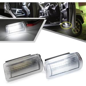 2Pcs LED Courtesy Door Light for Toyota 4Runner Camry Prius Tundra Sienna Avalon Lexus IS ES GS LS RX GX LX Powered by High Power SMD Xenon White LED Error Free