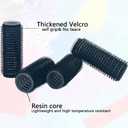 36PCS Self Grip Small Hair Curlers Black Heatless Roller Hair Curlers Pro DIY Curly Hairstyle Hair Rollers Tools Rat Tail Comb for Women Medium Short Hair(0.6 x 2.4 Inch)